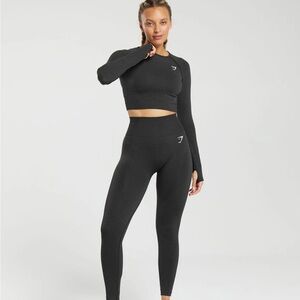 Gym Shark Vital 2.0 Black Seamless Leggings